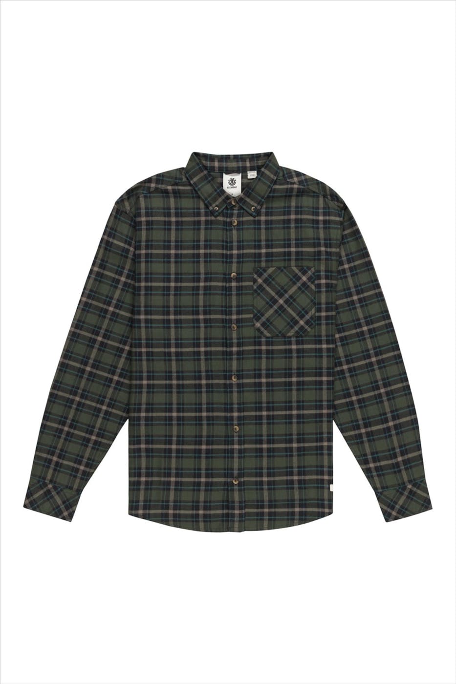 Element - Groen-Blauw Ivy hemd
