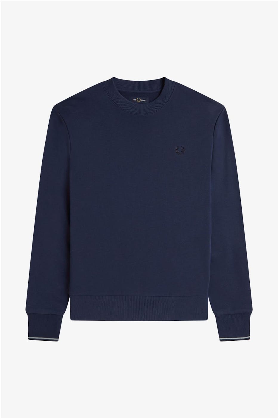 Fred Perry - Donkerblauwe Crew Neck sweater