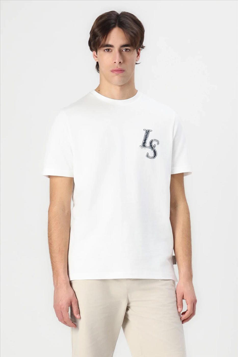 Lyle & Scott - Witte Emblem T-shirt