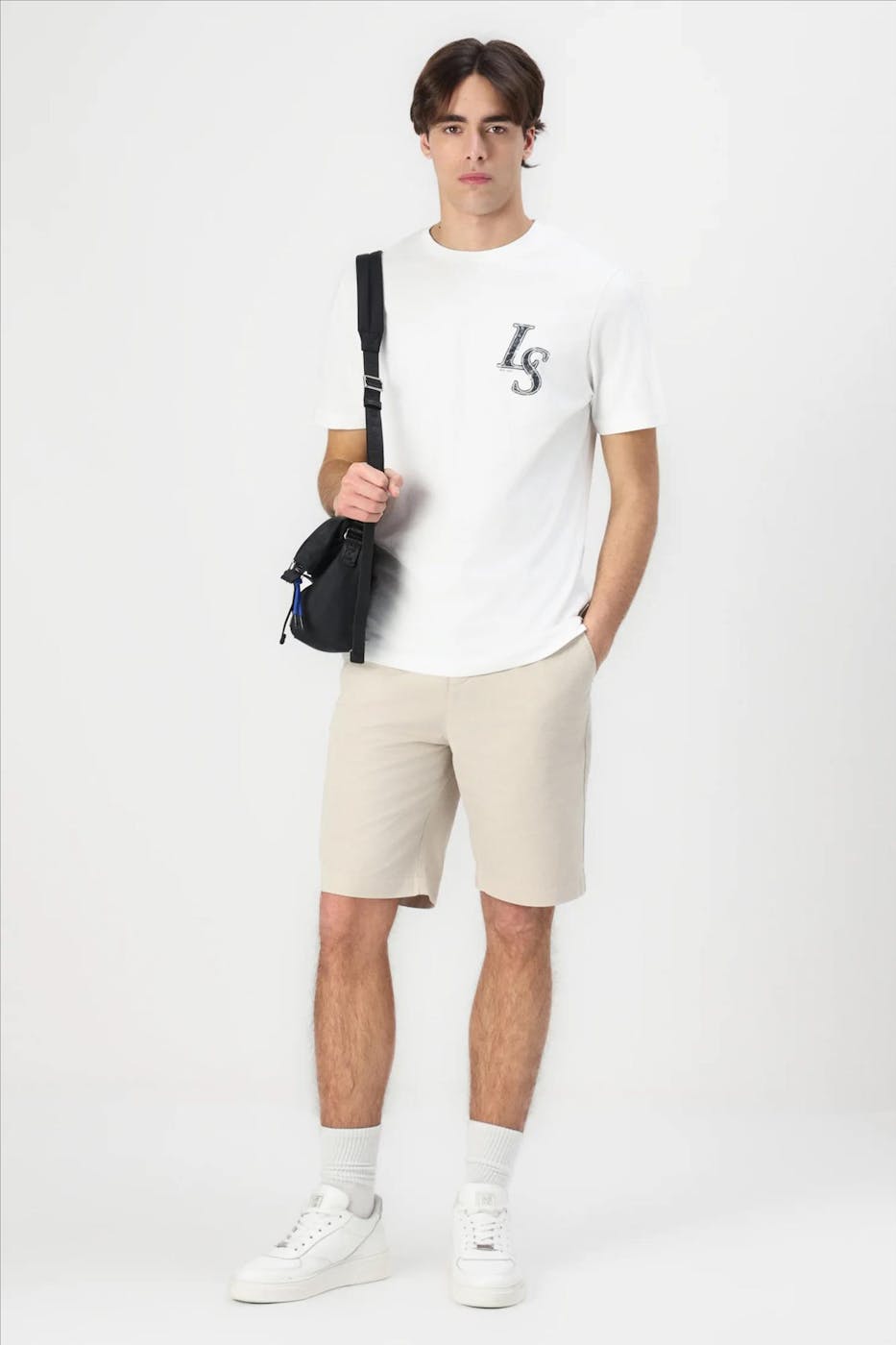 Lyle & Scott - Witte Emblem T-shirt