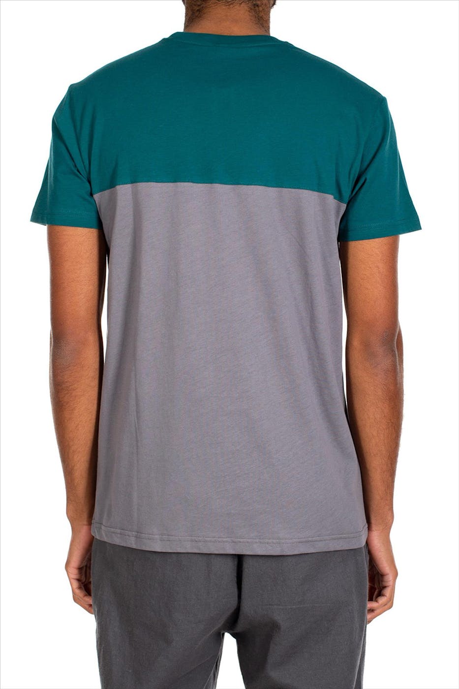 Iriedaily - Groen-grijze Block Pocket T-shirt