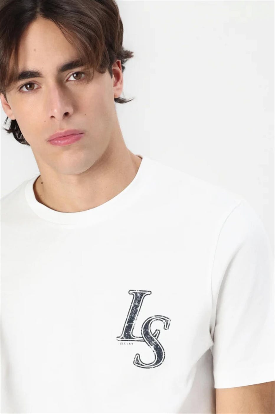 Lyle & Scott - Witte Emblem T-shirt