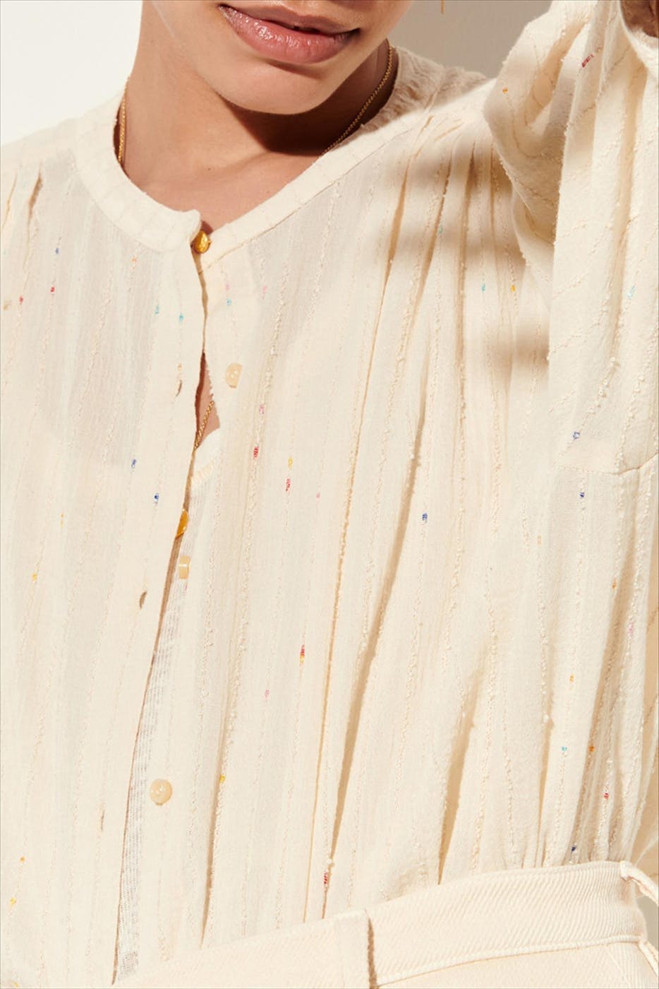 Sessùn - Ecru Fontana Bianca blouse