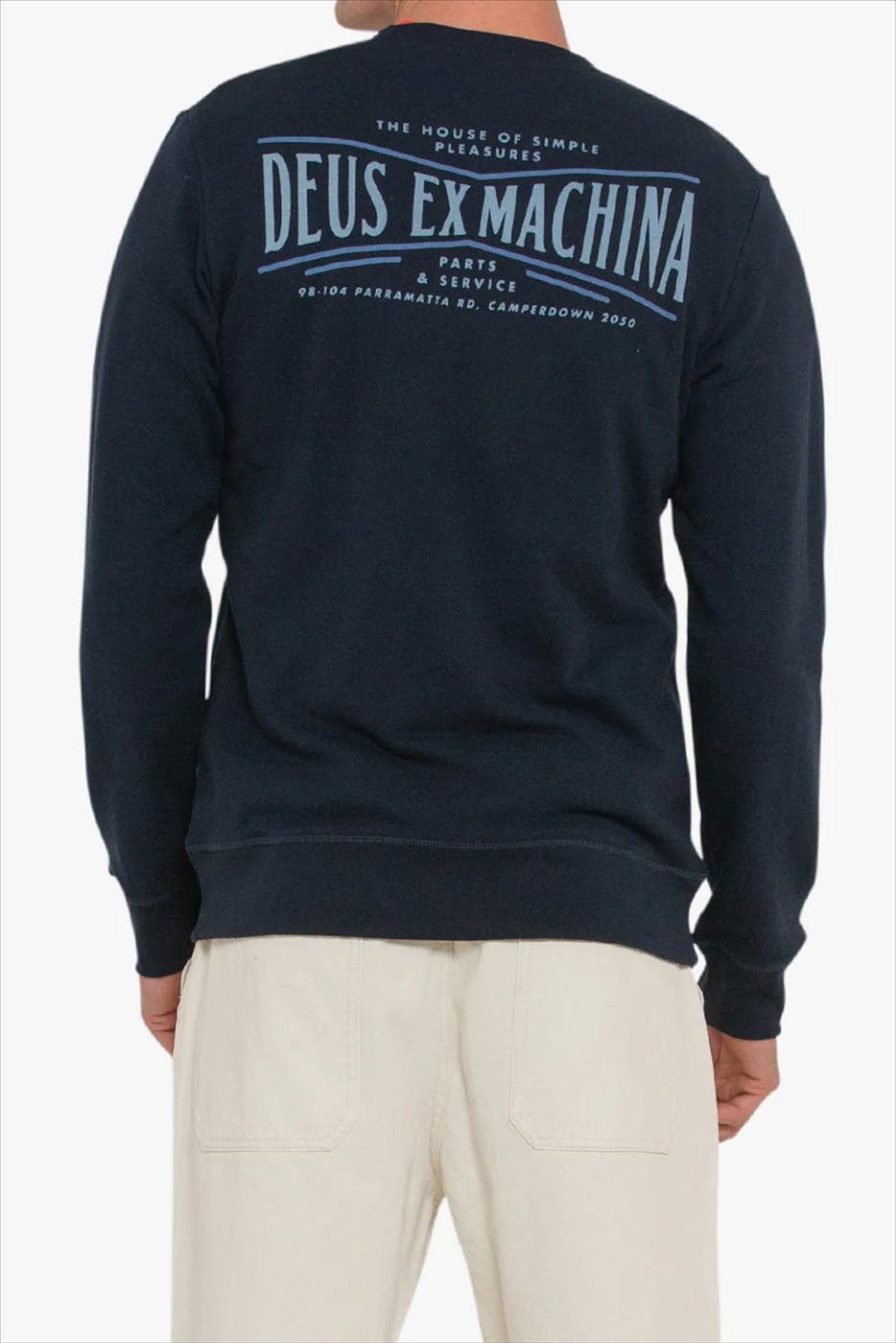 Deus Ex Machina - Donkerblauwe Avenue Crew sweater