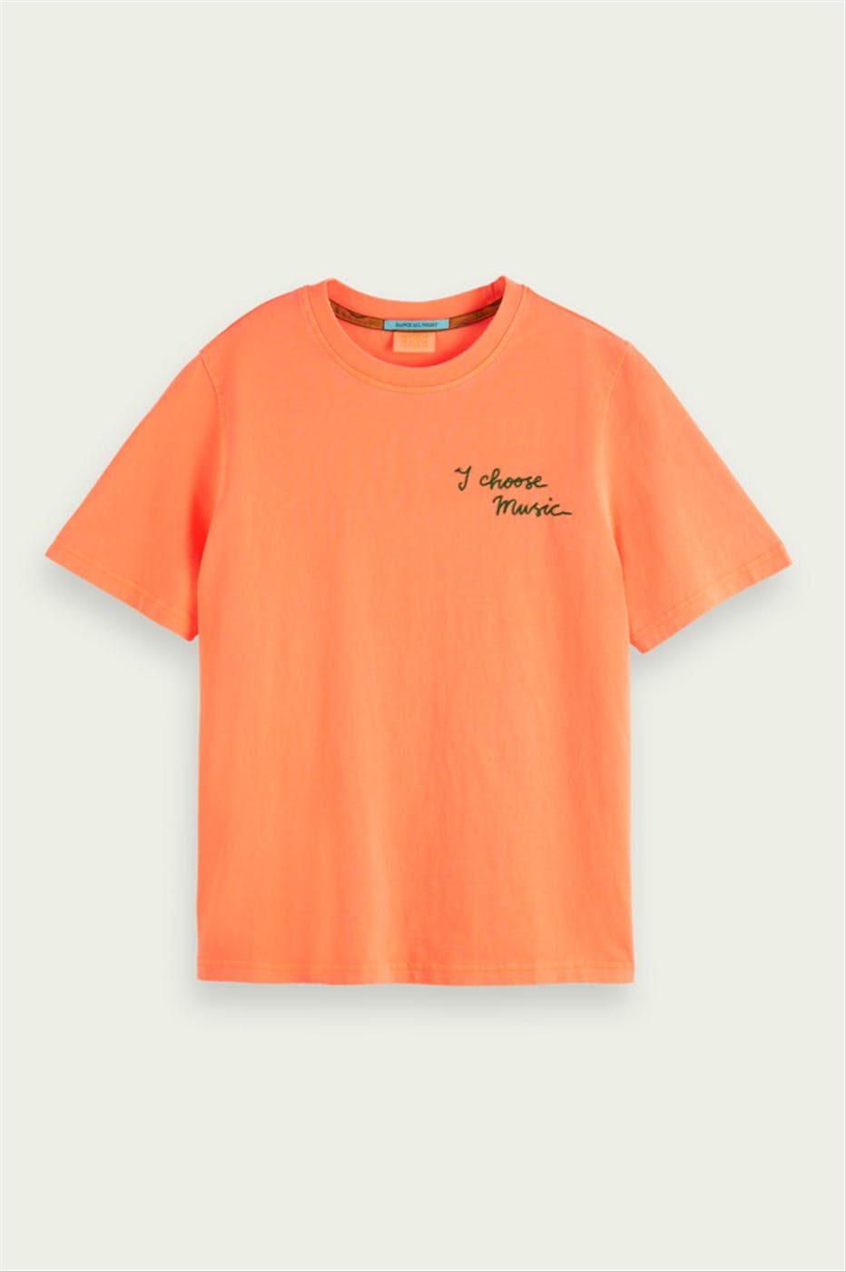 Scotch & Soda - Oranje Choose Music T-shirt
