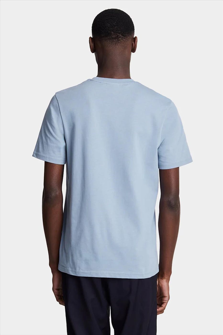 Lyle & Scott - Blauwpaarse Plain T-shirt