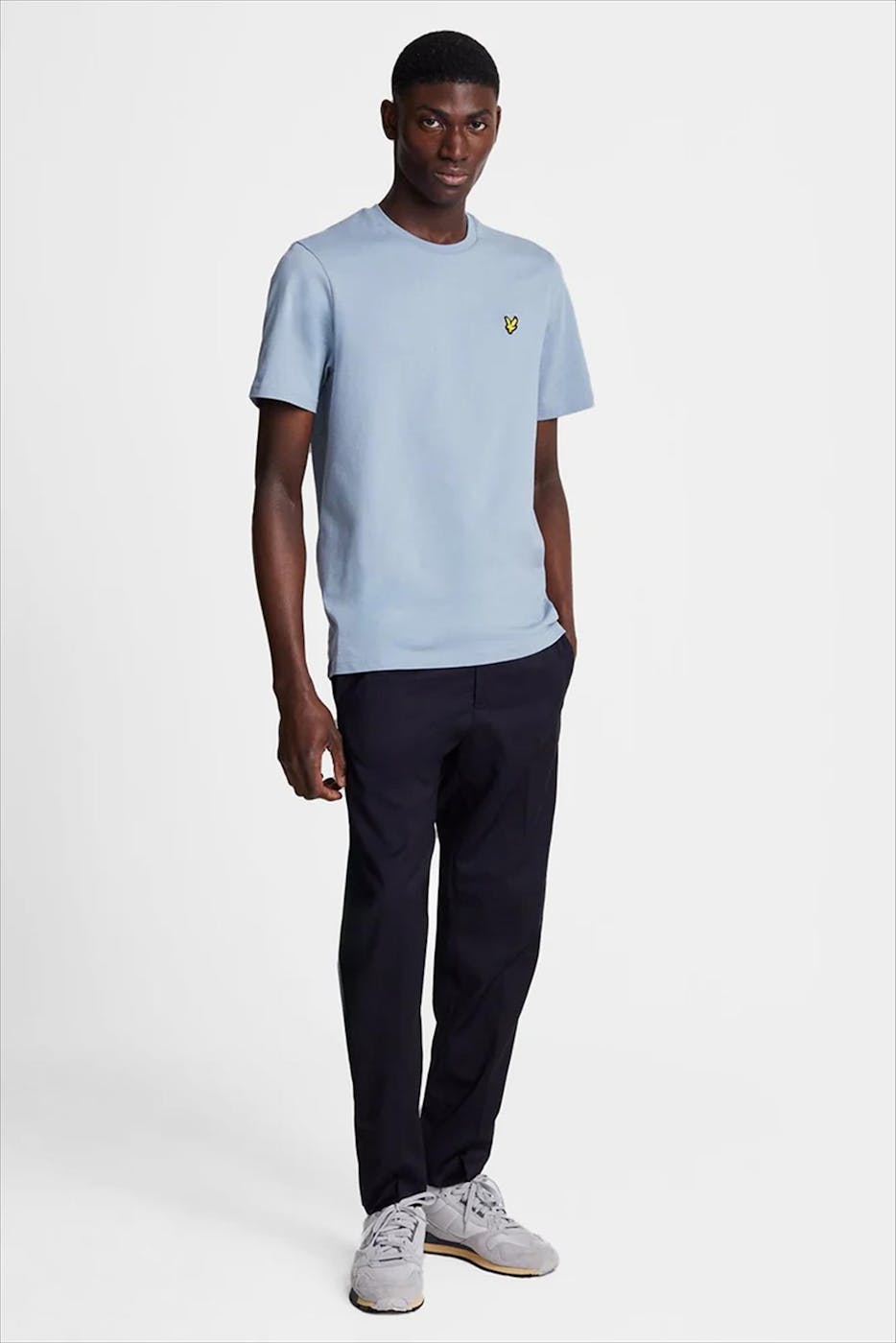Lyle & Scott - Blauwpaarse Plain T-shirt