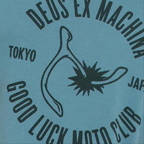Deus Ex Machina - Lichtblauwe Good Luck T-shirt