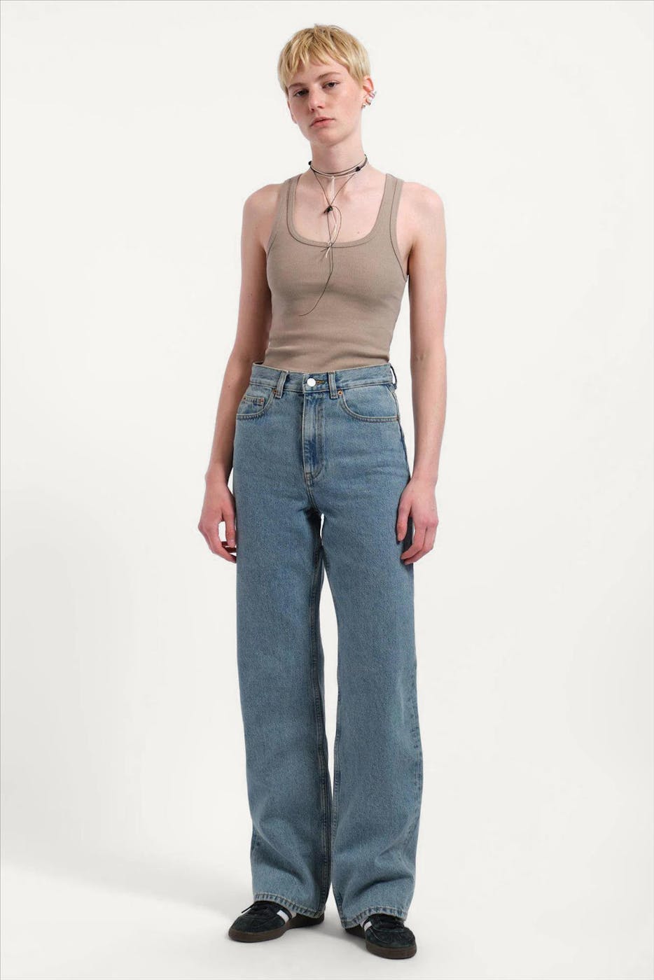 Dr. Denim - Blauwe Retro Dirt Echo straight jeans