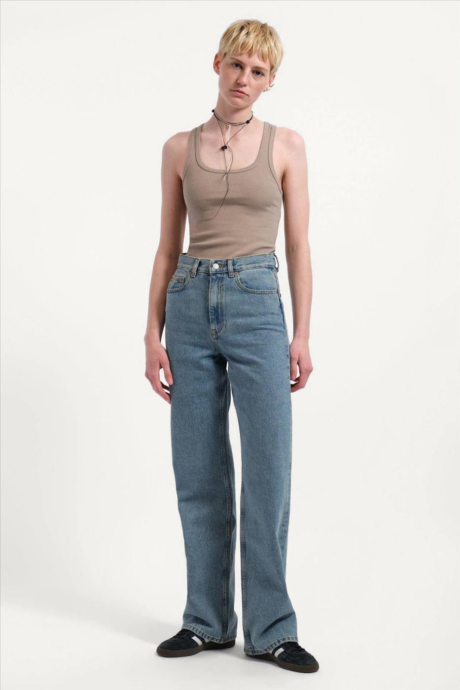 Dr. Denim - Blauwe Retro Dirt Echo straight jeans