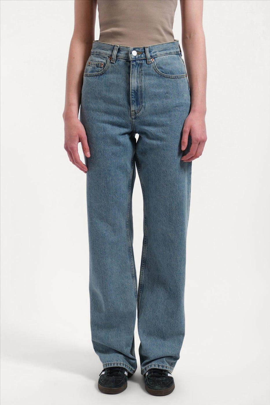 Dr. Denim - Blauwe Retro Dirt Echo straight jeans
