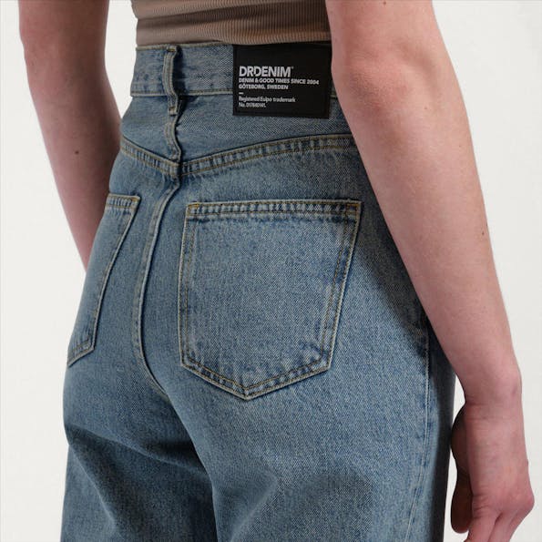 Dr. Denim - Blauwe Retro Dirt Echo straight jeans