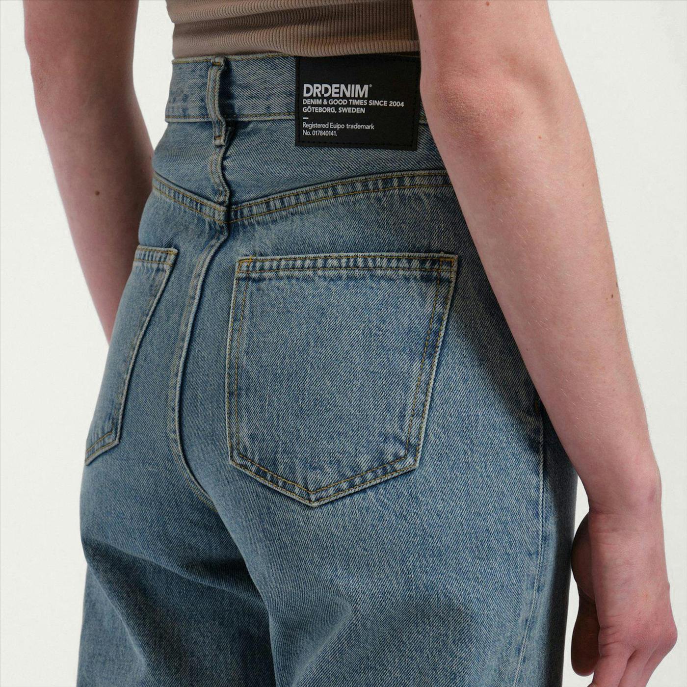 Dr. Denim - Blauwe Retro Dirt Echo straight jeans