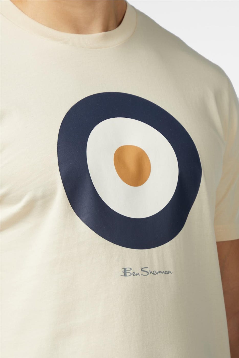 Ben Sherman - Beige Signature Target T-shirt