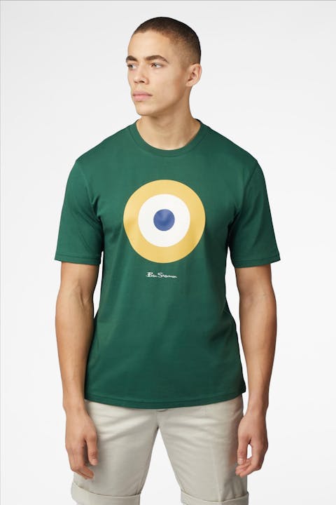 Ben Sherman - Donkergroene Signature Target T-shirt