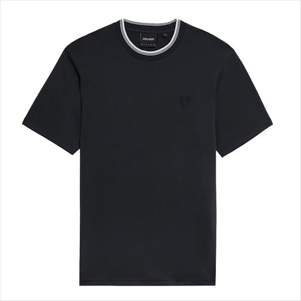 Lyle & Scott - Donkerblauwe Tipped Superfine T-shirt
