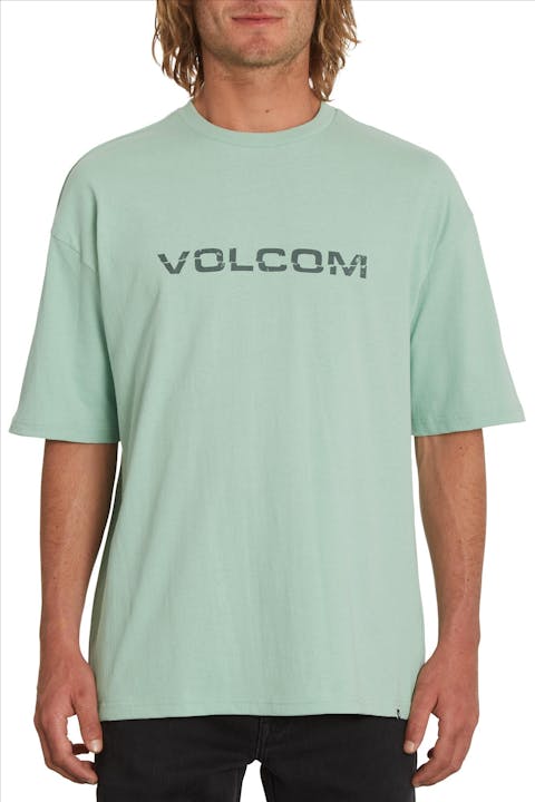 Volcom - Lichtgroene Rippeuro T-shirt