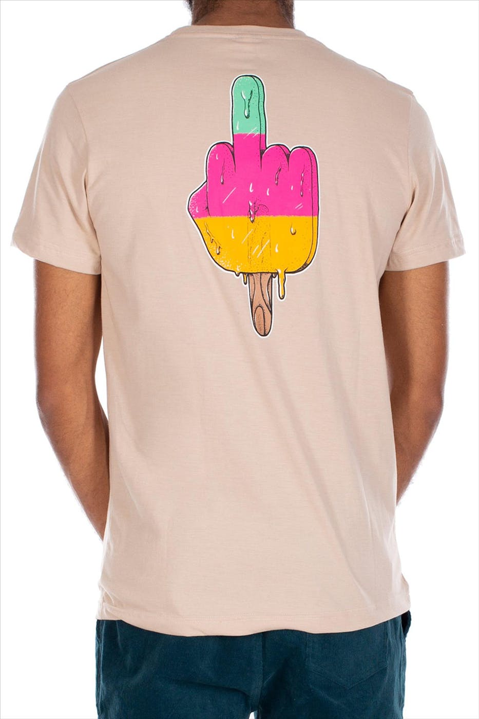 Iriedaily - Beige Big Bad Finger T-shirt