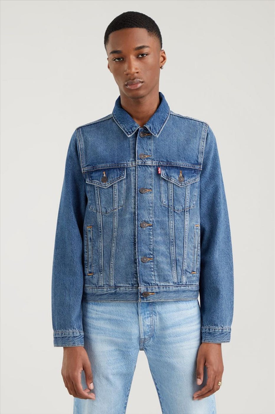 Levi's - Blauwe Original Trucker jeans jacket