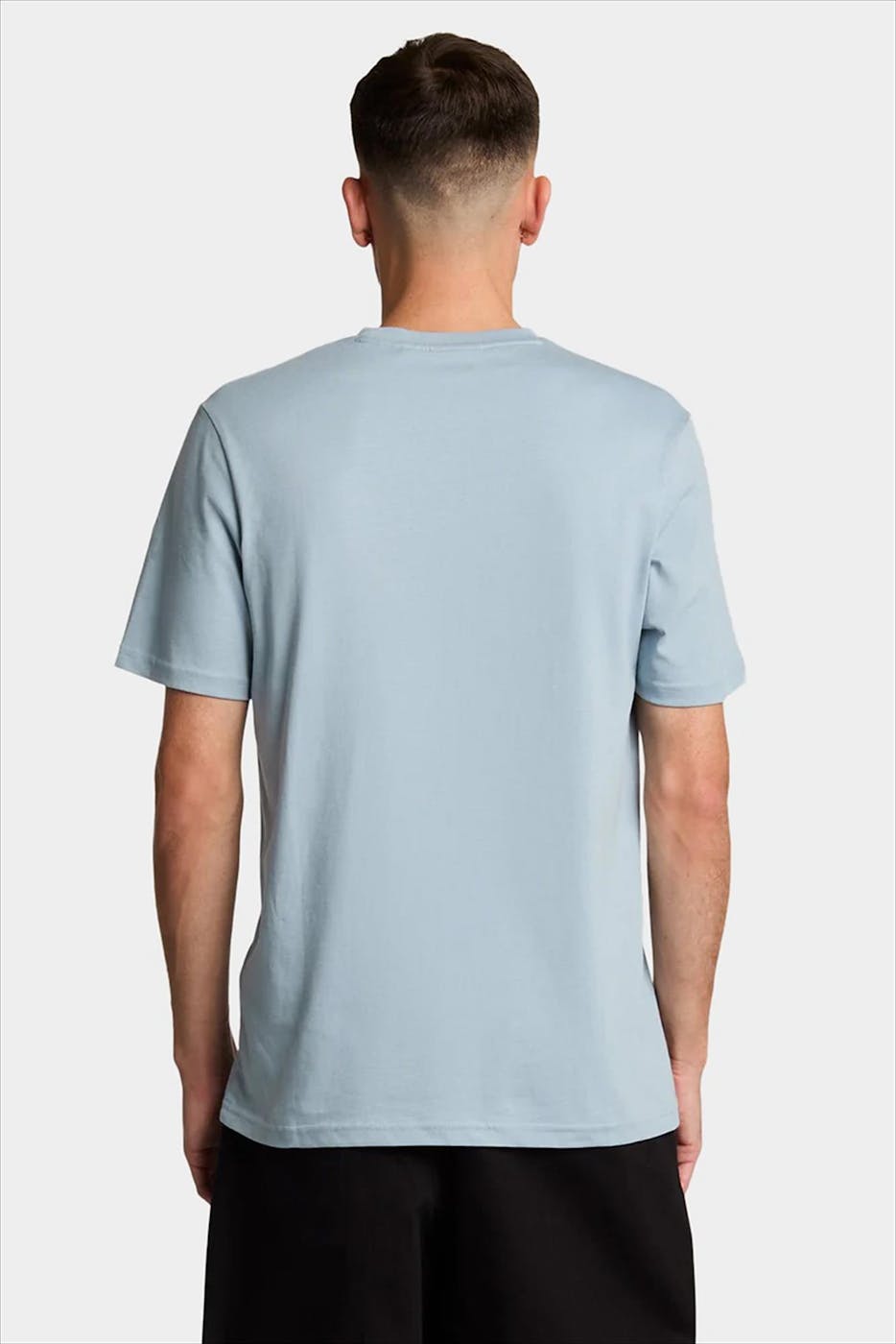 Lyle & Scott - Lichtblauwe Tonal Eagle T-shirt