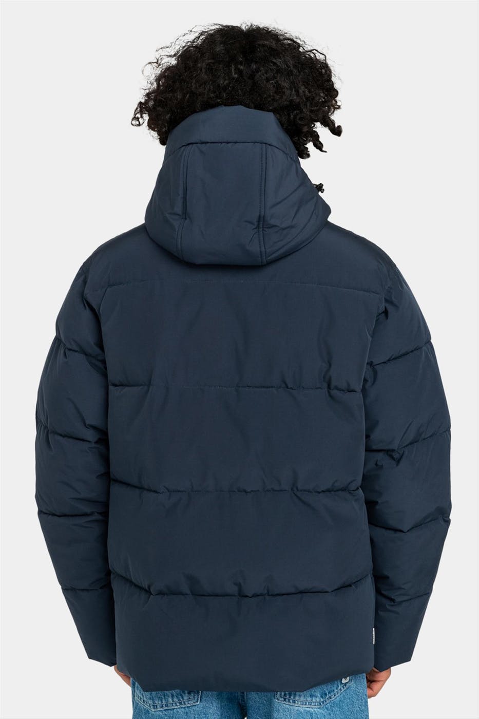 Element - Donkerblauwe Dulcey Puff jas