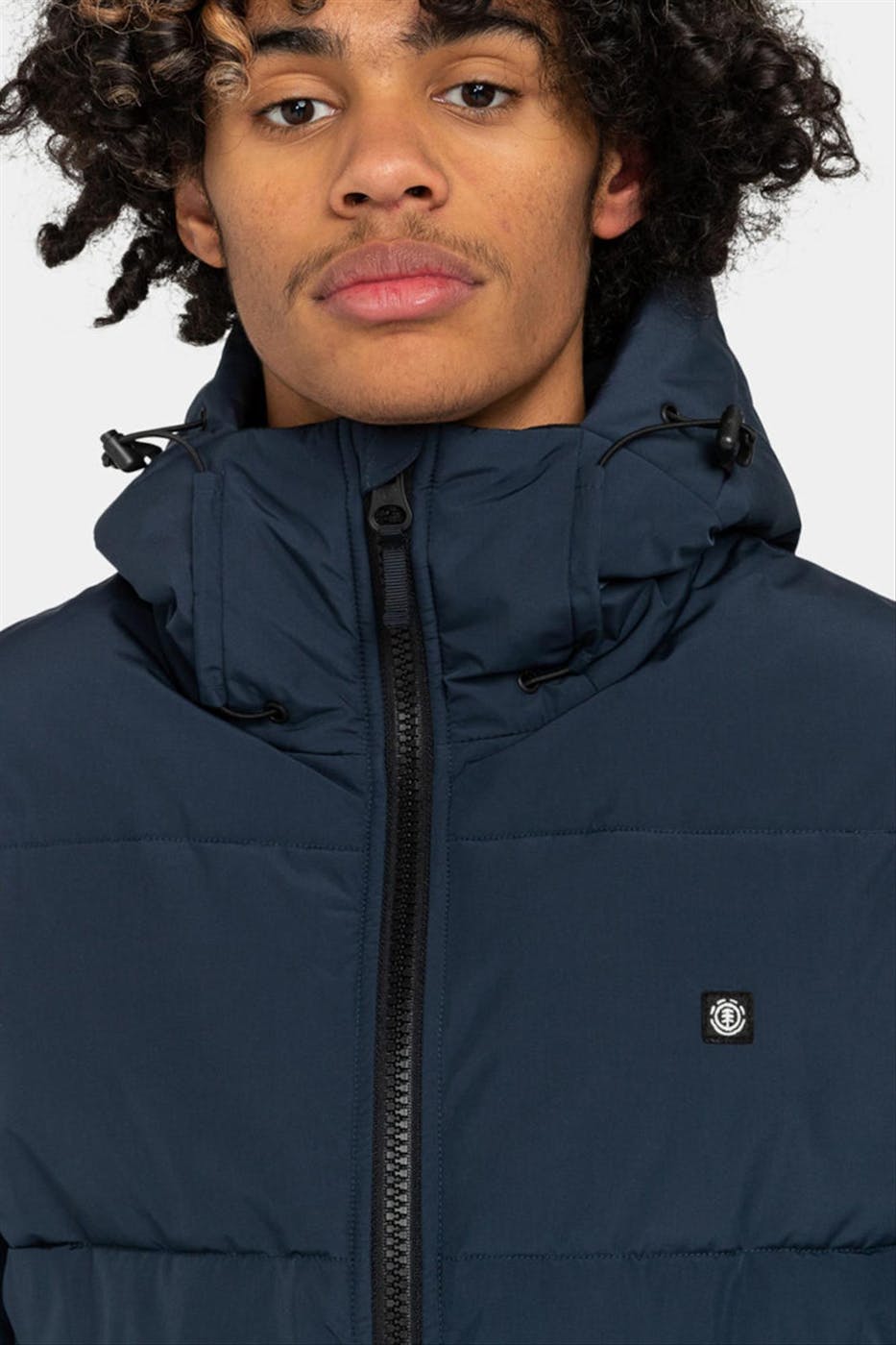 Element - Donkerblauwe Dulcey Puff jas