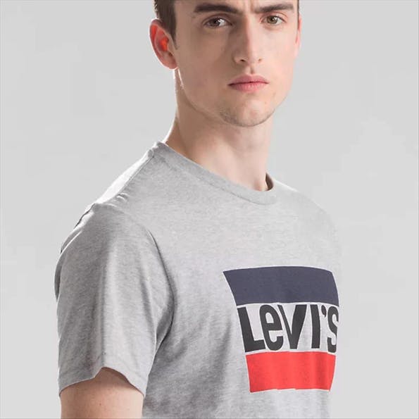 Levi's - Lichtgrijze Sportswear Logo T-shirt