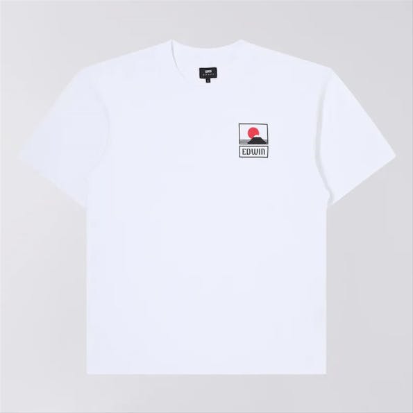 Edwin - Witte Sunset On Mount Fuji T-shirt