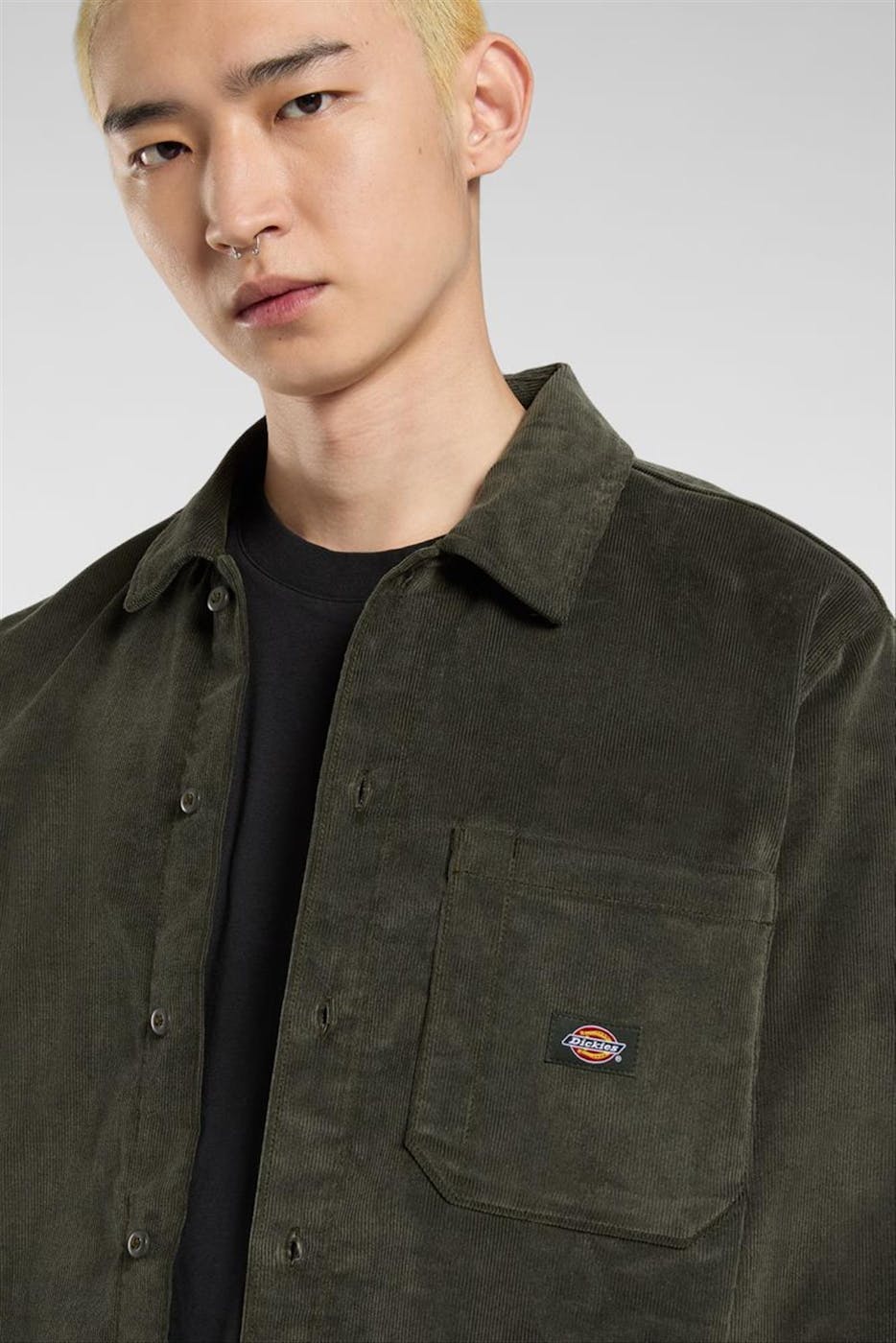 Dickies - Donkergroen Corduroy hemd