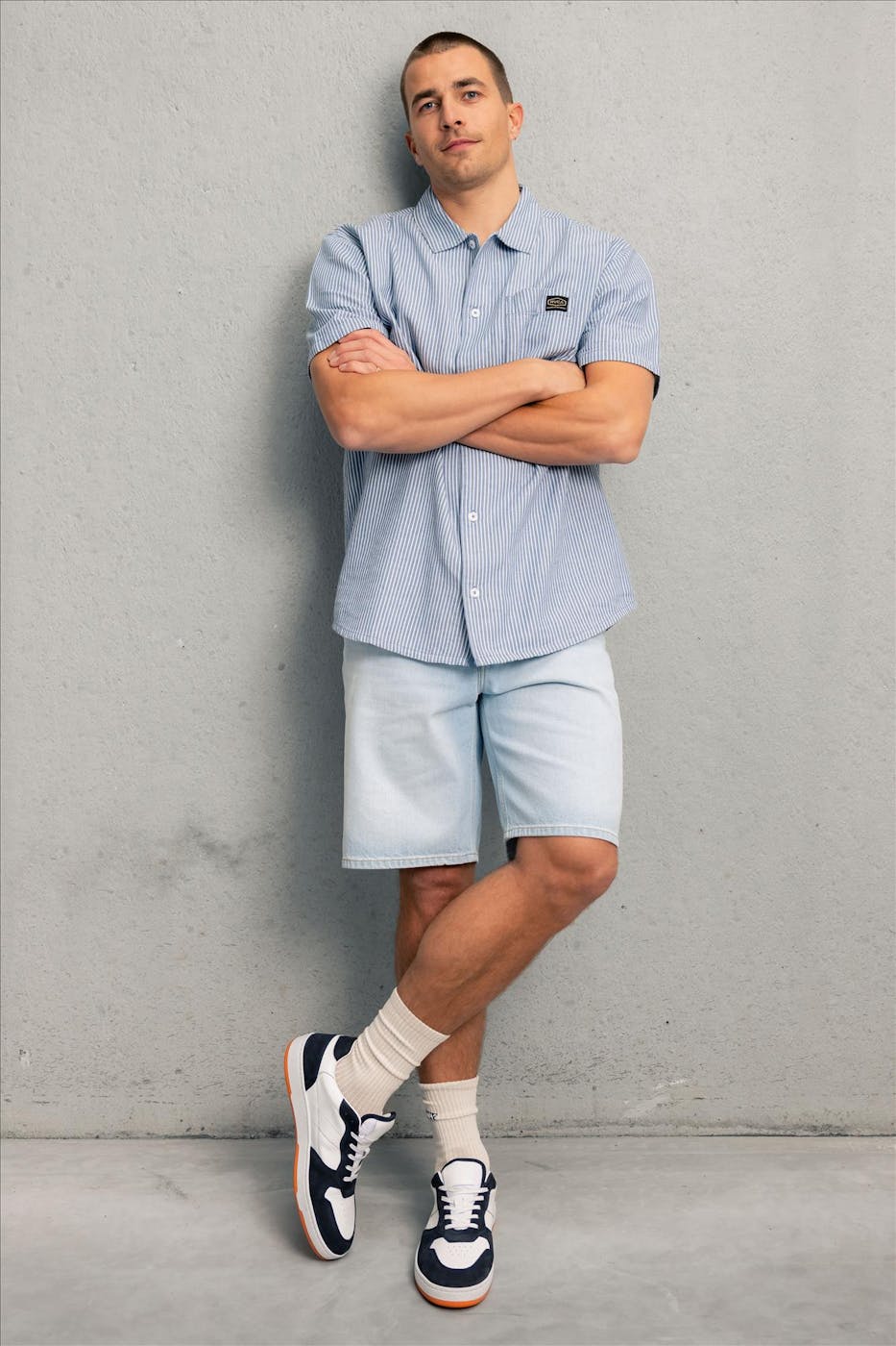 RVCA - Blauw Dayshift Stripe hemd