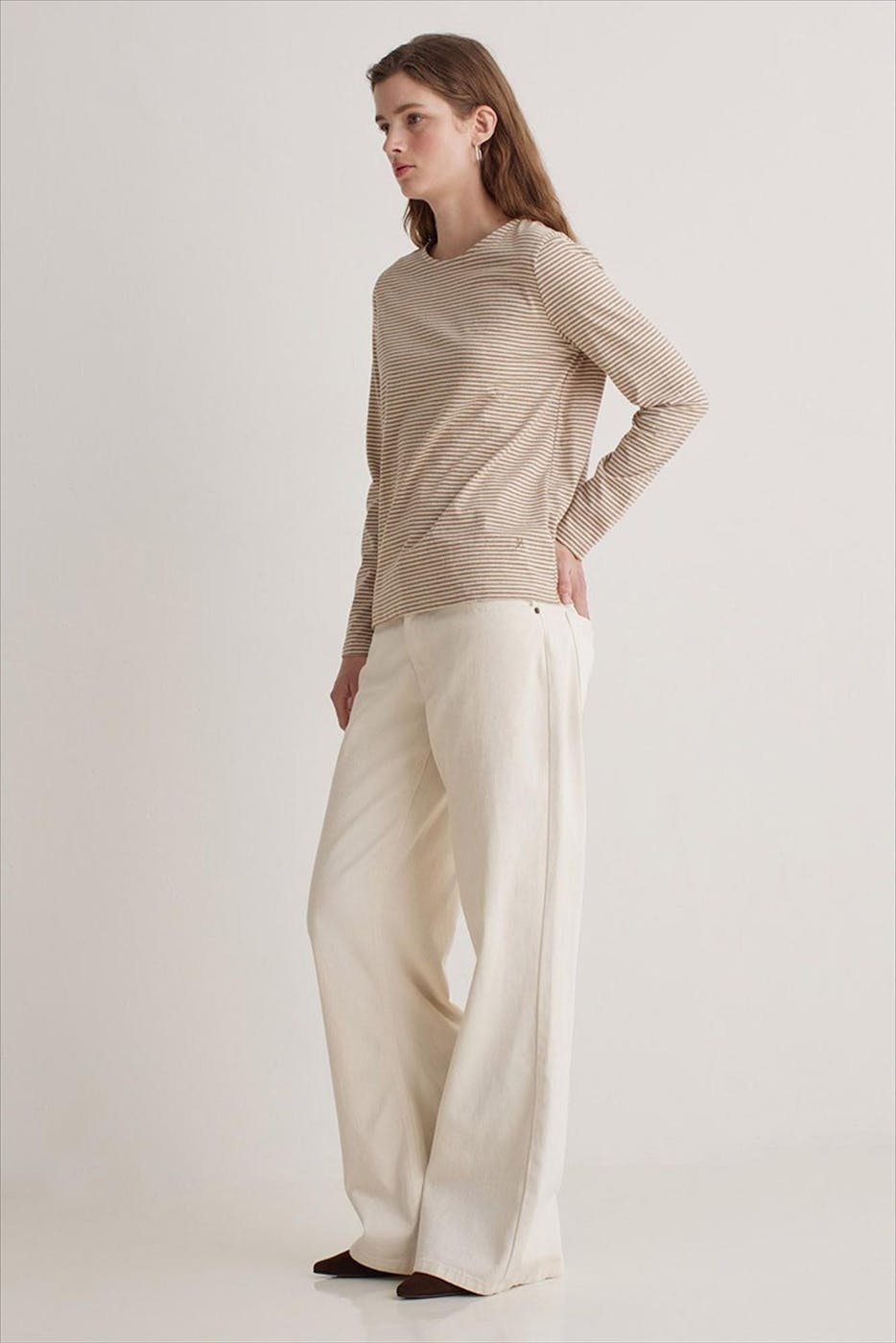 YERSE - Beige Stripes longsleeve