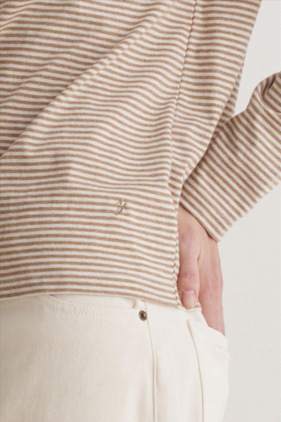 YERSE - Beige Stripes longsleeve