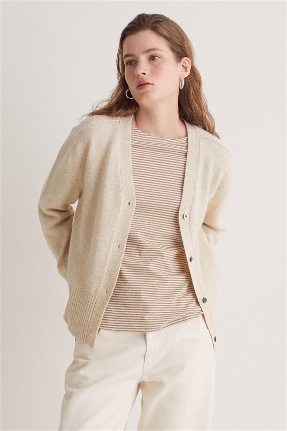 YERSE - Beige Stripes longsleeve
