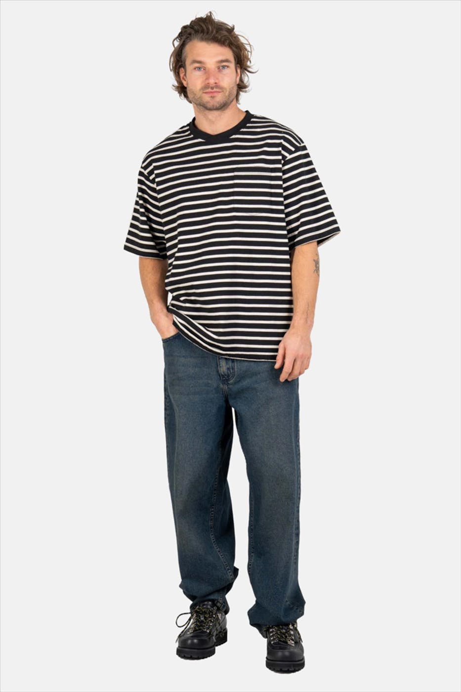 Reell - Donkerblauwe Baggy jeans