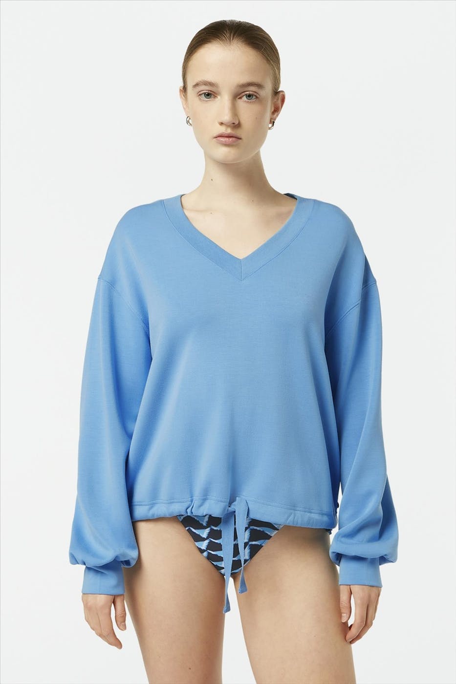 Scotch & Soda - Lichtblauwe Modal sweater