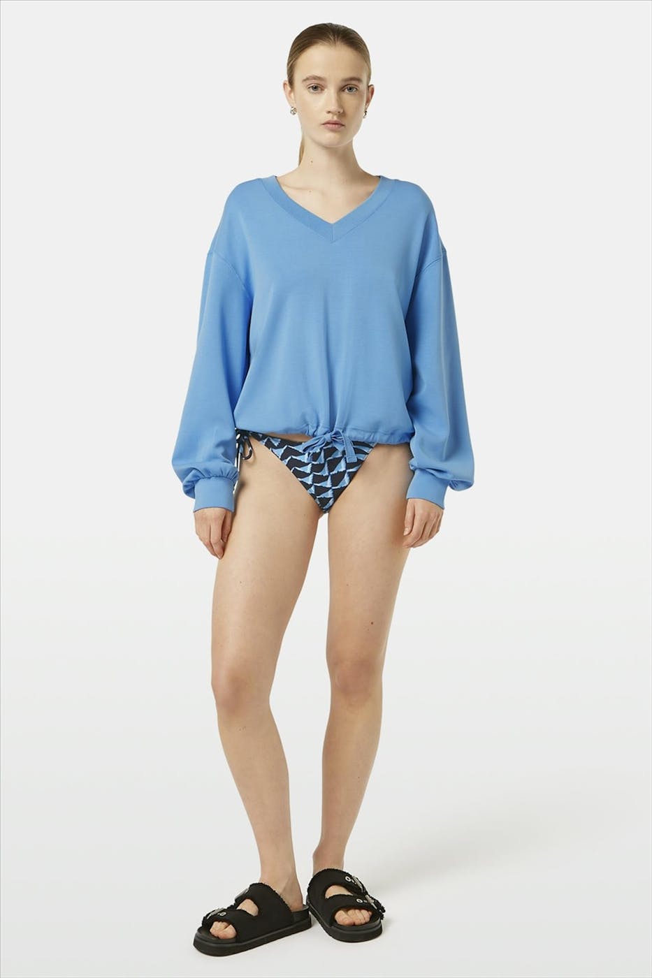 Scotch & Soda - Lichtblauwe Modal sweater