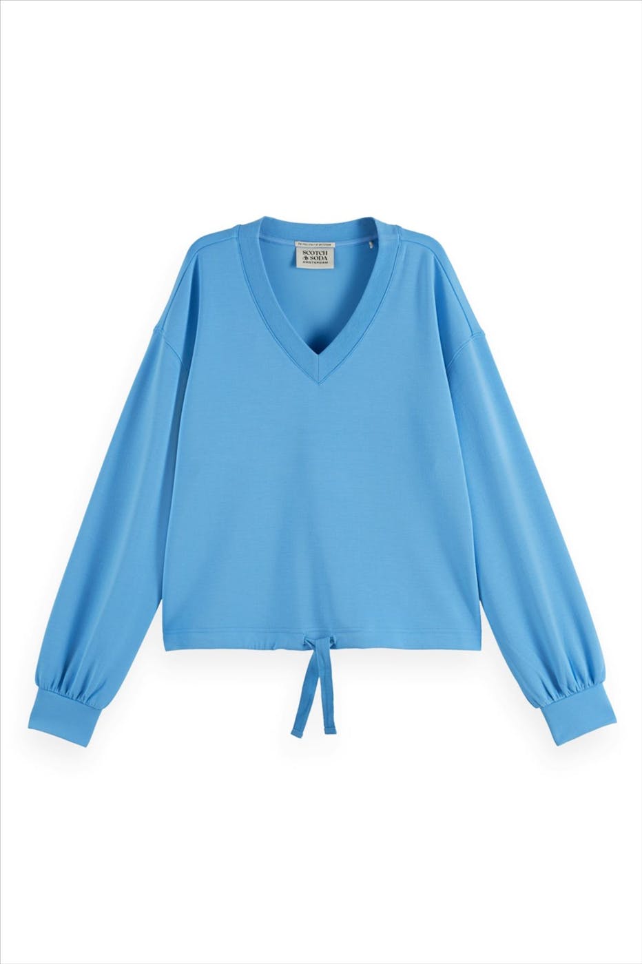 Scotch & Soda - Lichtblauwe Modal sweater