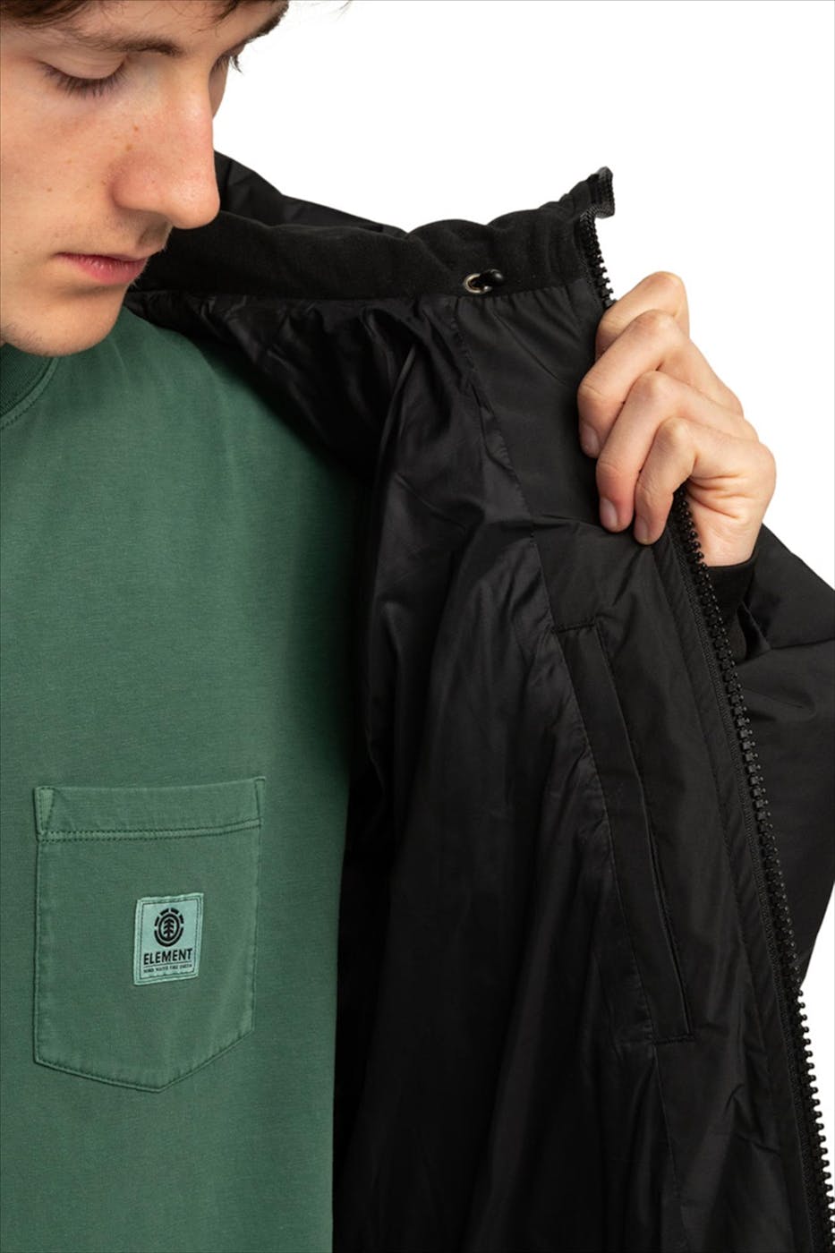 Element - Zwarte Dulcey pufferjas