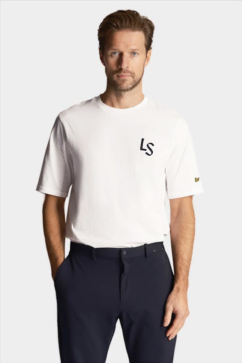 Lyle & Scott - Witte LS Logo T-shirt