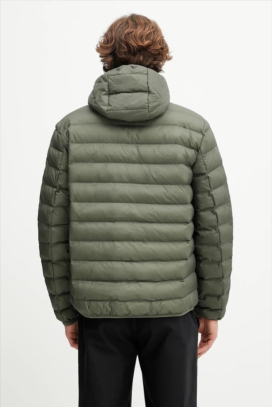 Fred Perry - Olijfgroene Hooded Insulated jas