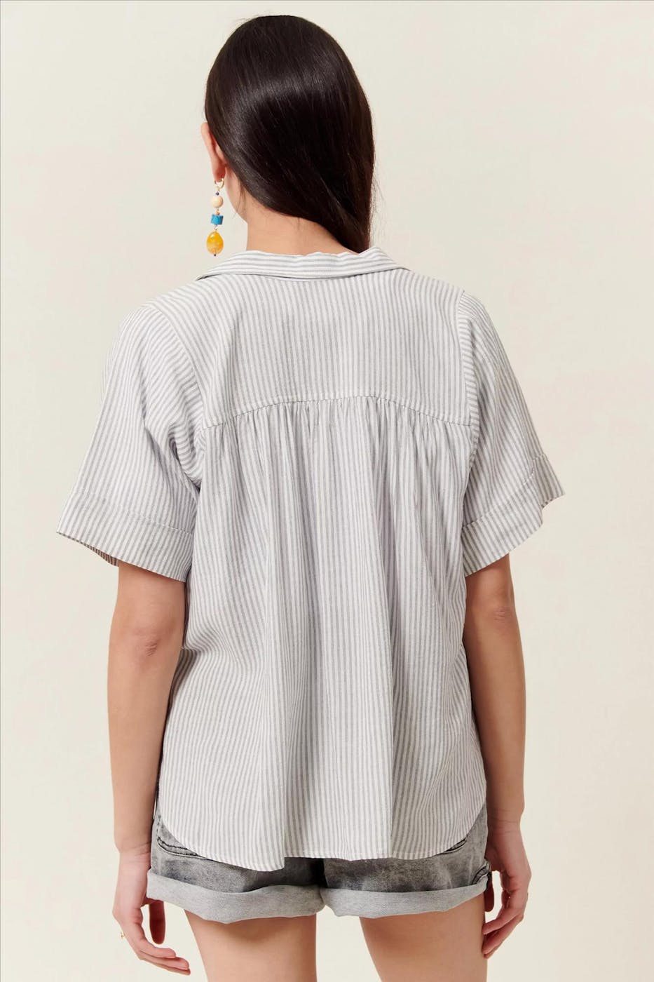 Sessùn - Ecru-zwart Ambroggio blouse