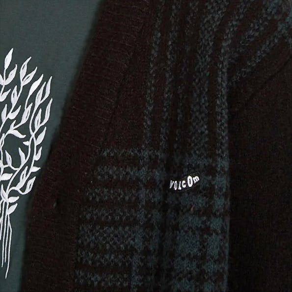 Volcom - Zwart-groene Anarchietour trui