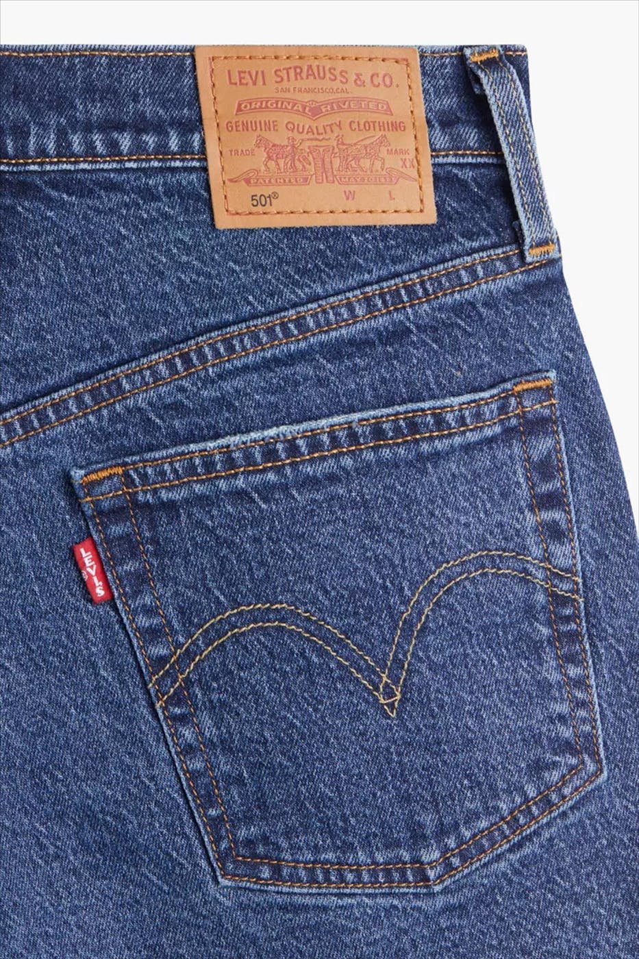 Levi's - Donkerblauwe 501 jeansshort