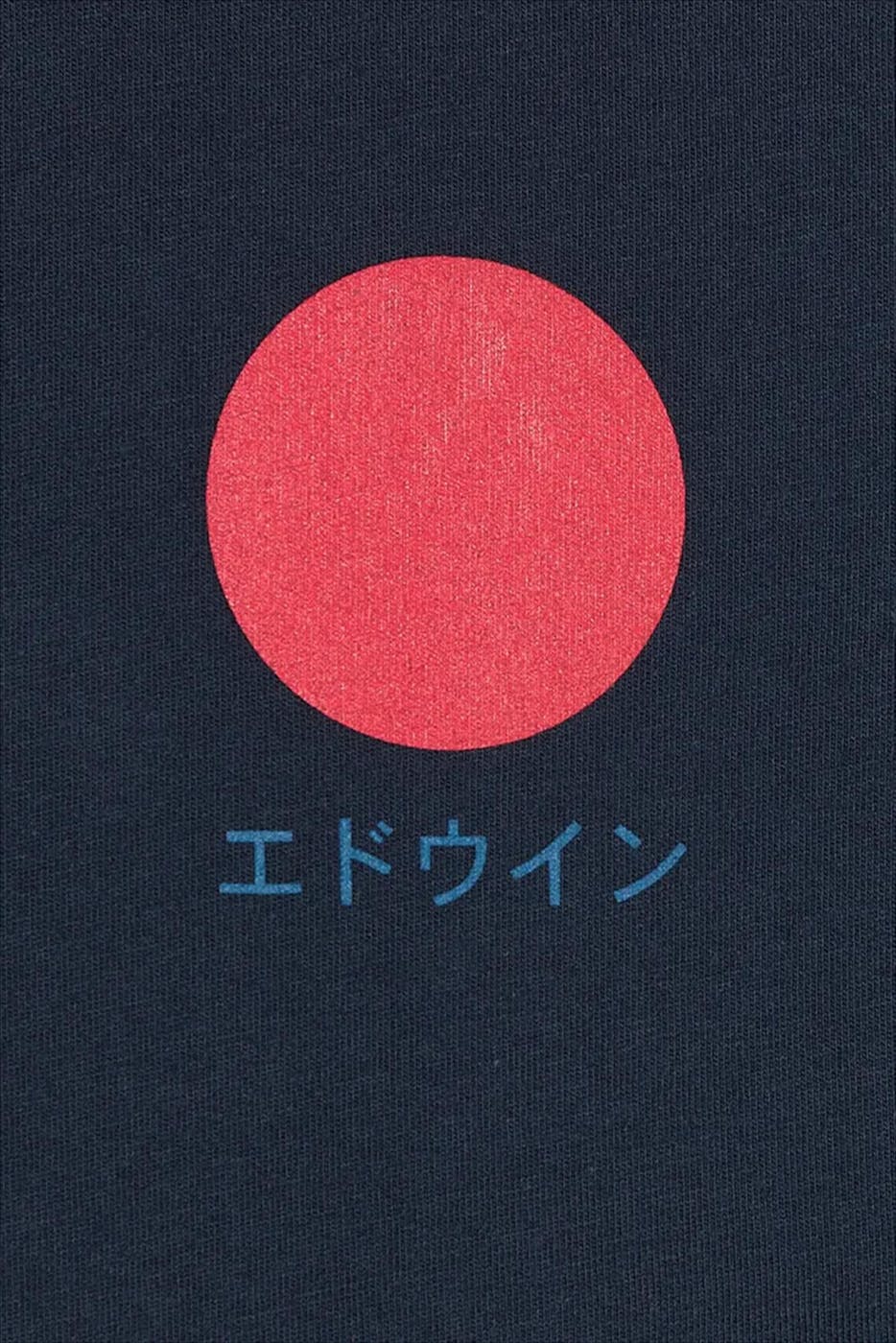 Edwin - Blauwe Japanese Sun T-shirt