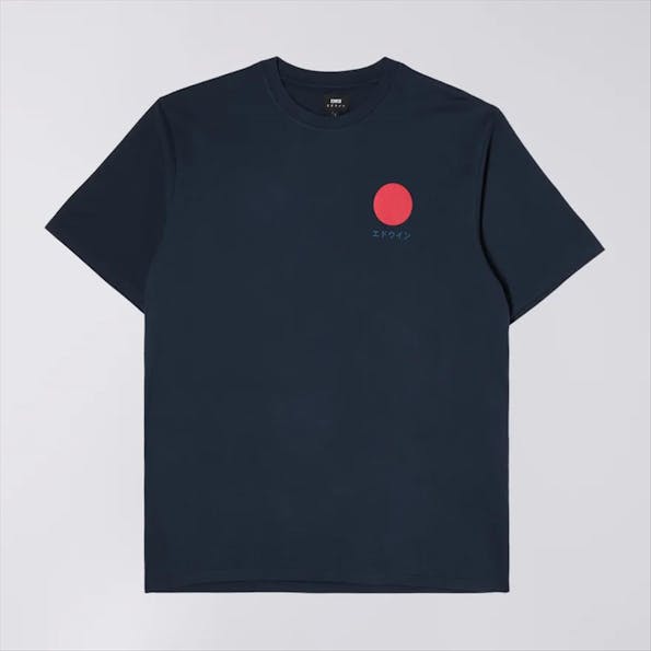 Edwin - Blauwe Japanese Sun T-shirt
