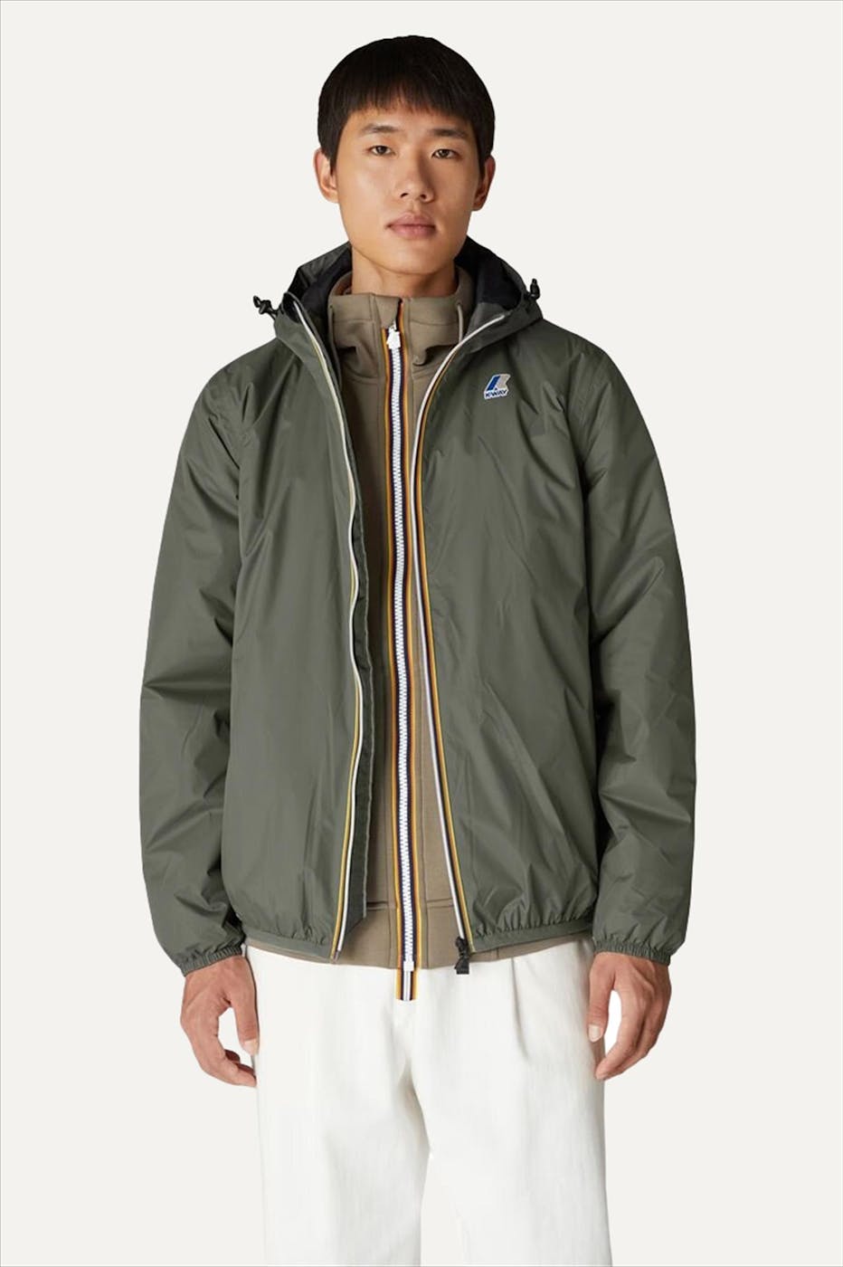 K-Way - Donkergroene Le Vrai Claude 3.0 Warm jas