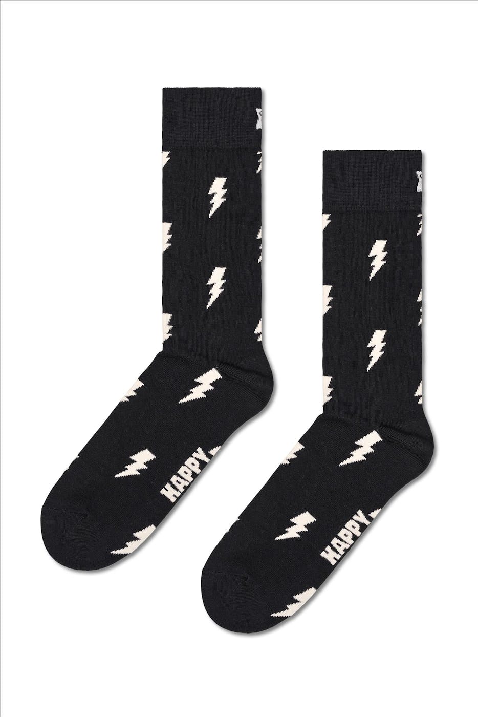Happy Socks - Zwarte Flash sokken, maat: 36-40