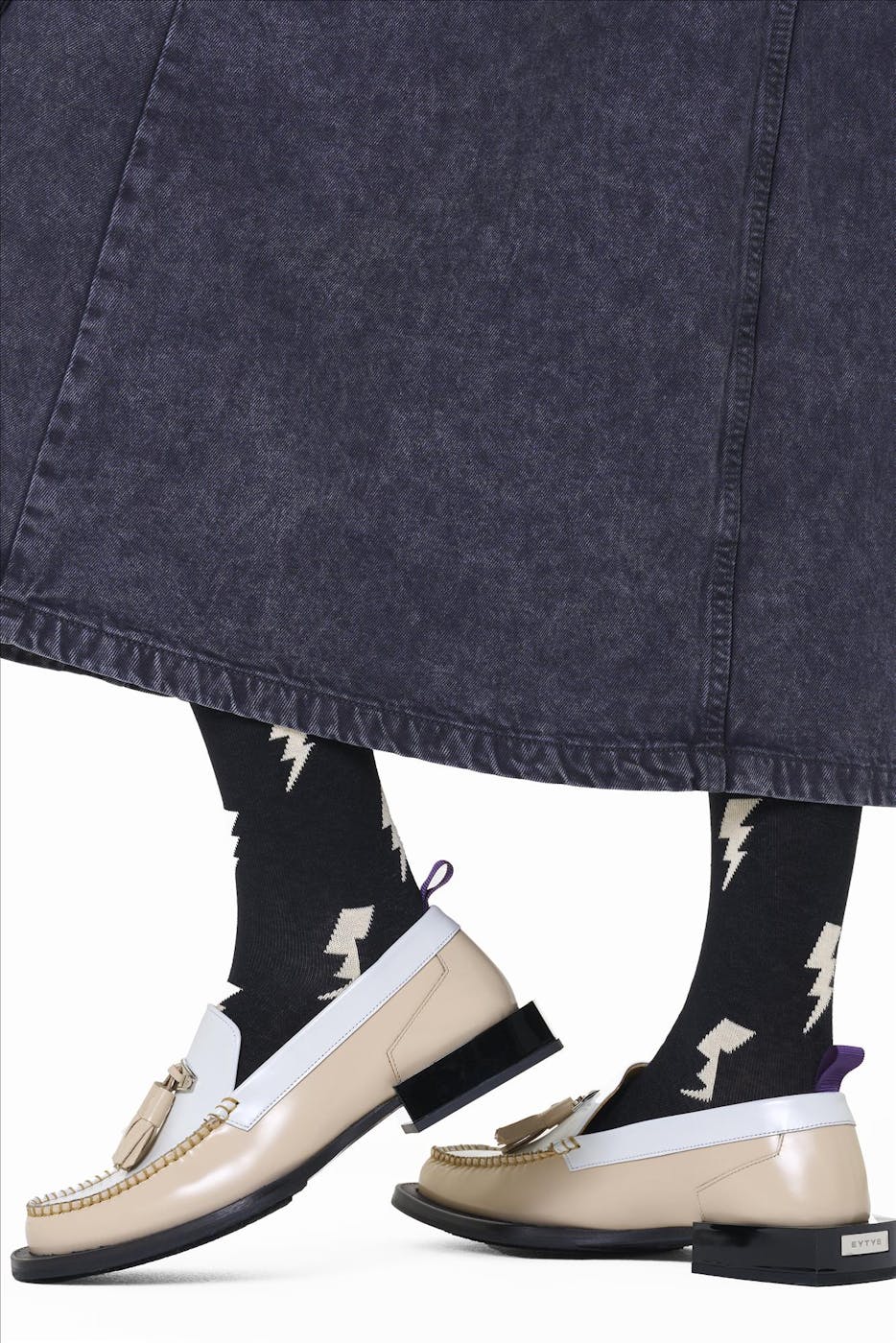Happy Socks - Zwarte Flash sokken, maat: 36-40