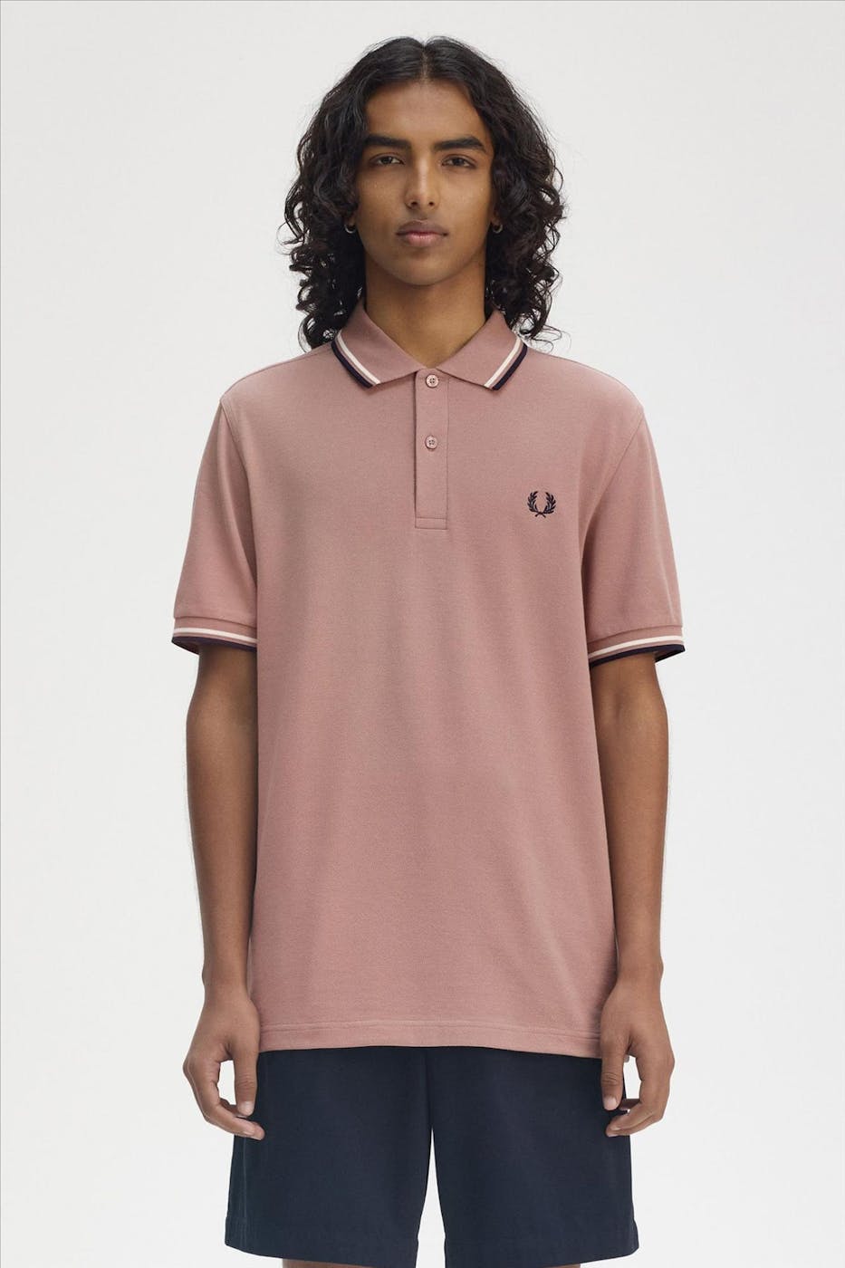 Fred Perry - Nude Twin Tipped polo