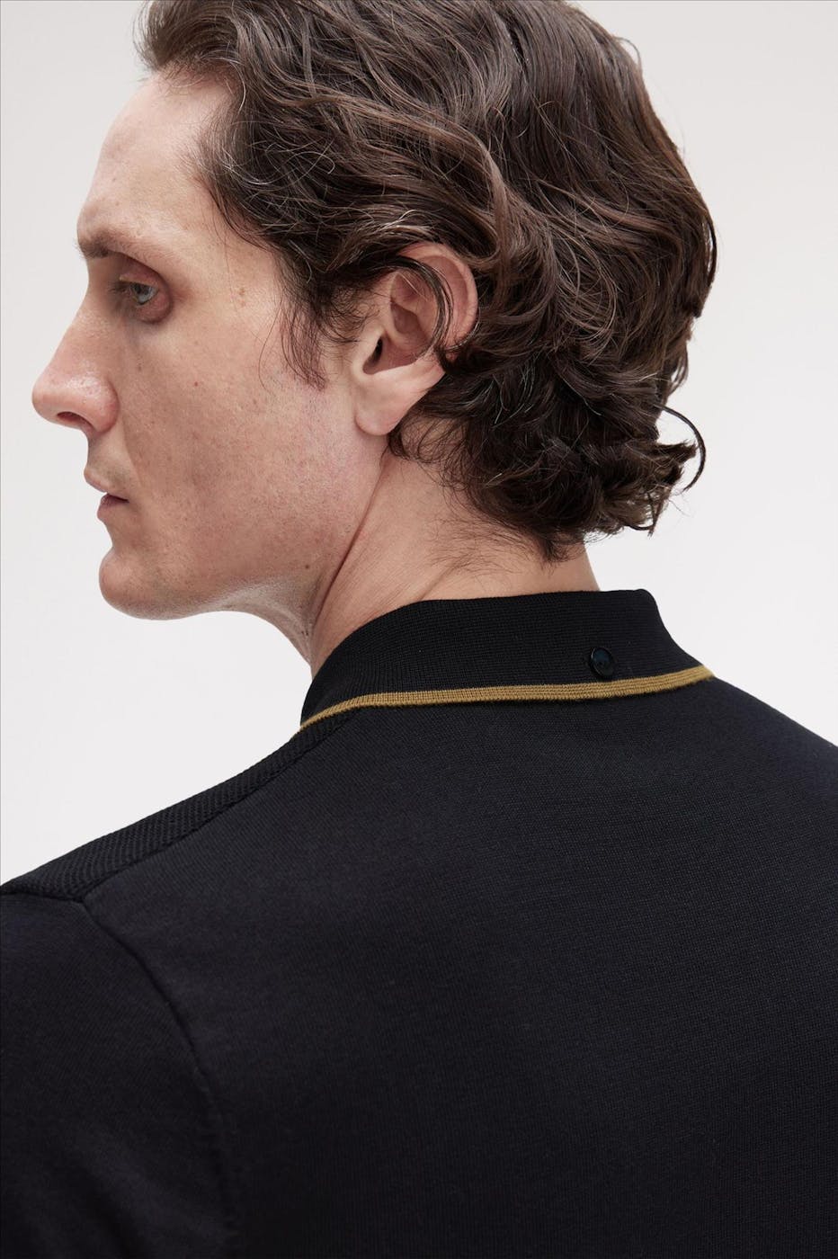 Fred Perry - Zwarte Pique Stitch polo